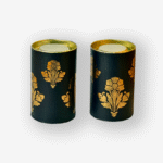 Cannister Blue Foil Flower – Pack of 10 <br> <p style="font-size:15px;">(D 6.5 cm, H 11 cm)</p>