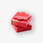 Pink Flower Design Box – Pack Of 10 <br><p style="font-size:15px;">(14.5 cm X 14.5 cm X 4.5 cm H)</p>