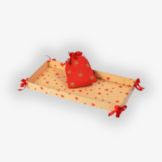 Christmas star tray – Pack of 5 <br> <p style="font-size:15px;">(Tray size - 40.5 cm X 18.5 cm, H - 4 cm)</p>