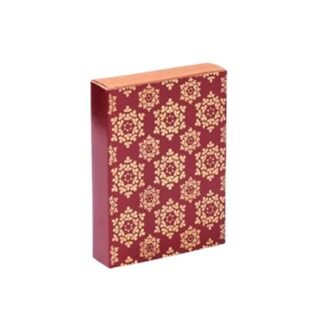 6 Cavity sliding box maroon <br> Pack of 10 <br><p style="font-size:15px;">(17 cm X 12.5 cm, 3.5 cm Ht)</p>