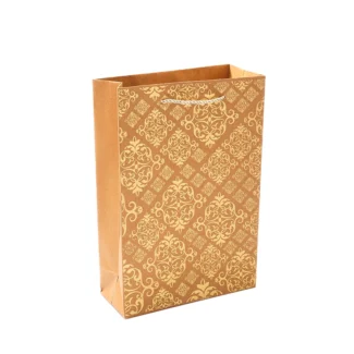 Gold Printed Bag – Big <br>Pack of 10 <p style="font-size:15px;">(15 X 10 inch, W 4 inch)</p>