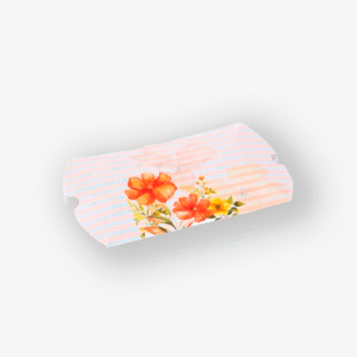 Orange Pillow Box – Pack Of 10 <br><p style="font-size:15px;">(17 cm X 12.5 cm X 3.5 cm H)</p>