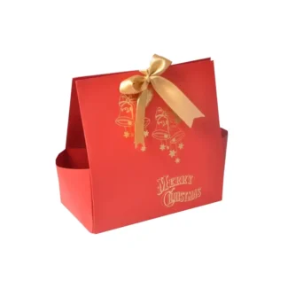 Christmas Red Hamper Bag <br>Pack of 10 <br><p style="font-size:15px;">(22.8 X 10 X 21.5 cm)</p>