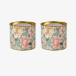 Small Cannister with Floral Print – Pack Of 10 <br><p style="font-size:15px;">(7.5 cm D, 7 cm H)</p>