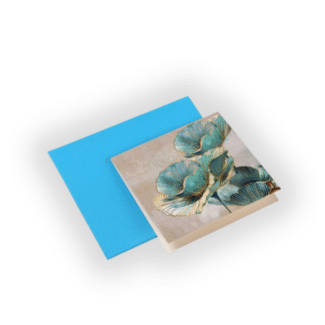 Blue Tulip Tags with Envelope – Pack of 20 <br><p style="font-size:15px;">(8.5 cm X 8 cm)</p>