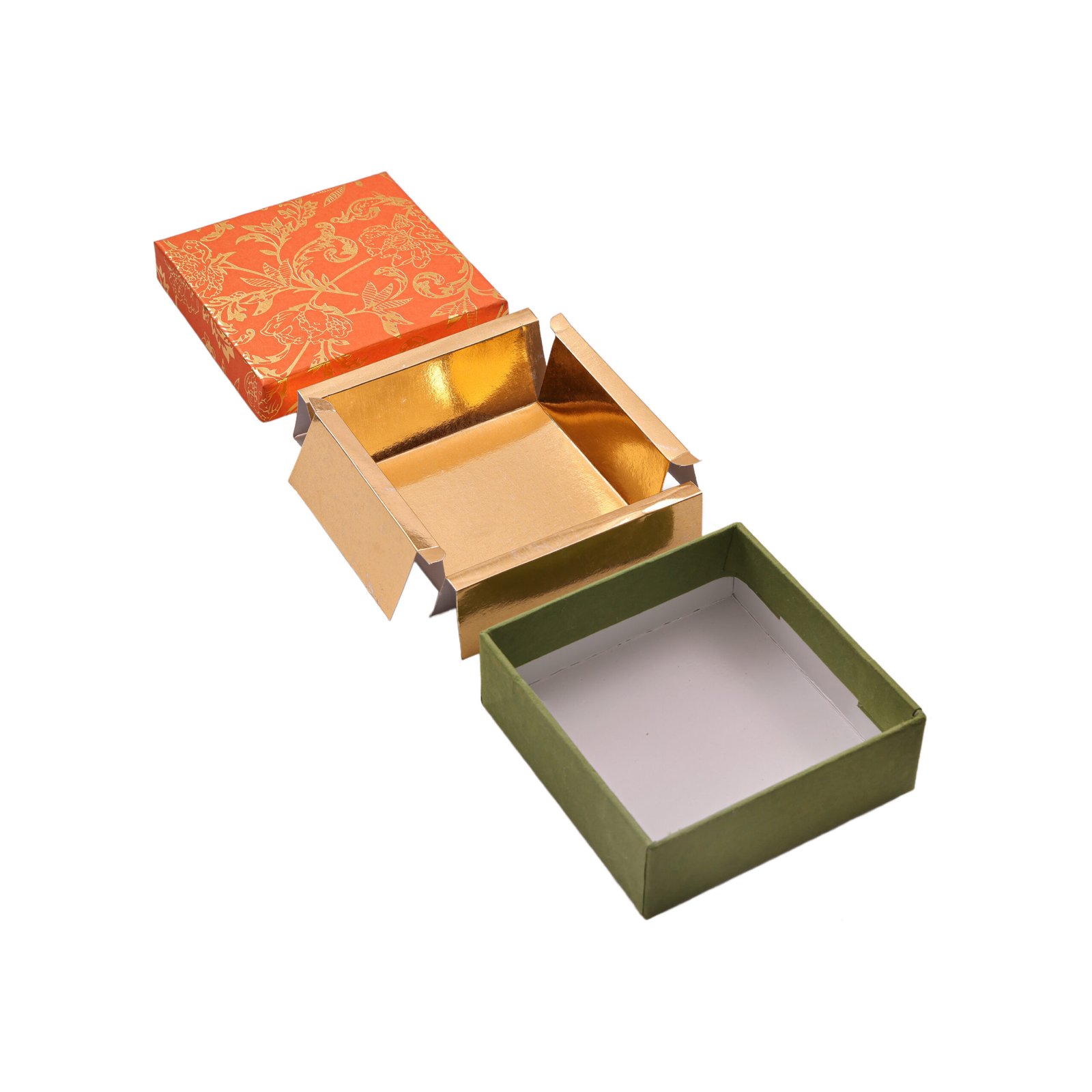 250 Gms Orange Embossed Box 2