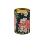 Medium Cannister With White Floral<br>Pack of 10<br> <p style="font-size:15px;">(11cm Ht 7.5cm Dia)</p>