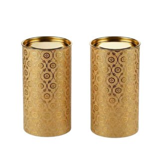 Gold Cannister<br>Pack of 10 <br><p style="font-size:15px;">(7.5cm Dia  15cm Ht)</p>