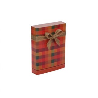 6 Cavity Red Orange Check Box <br>Pack Of 10 <br><p style="font-size:15px;">(17cm L x 12.5cm W x 3.5cm H)</p>