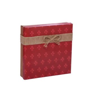 9 Cavity Maroon Butti Box<br>Pack Of 10 <br><p style="font-size:15px;">(17cm L x 17cm W x4cm H)</p>