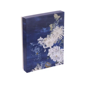 12 Cavity Blue White Flower Box <br>Pack of 5 <br><p style="font-size:15px;">(8in LX6in Wx1.75in H)</p>